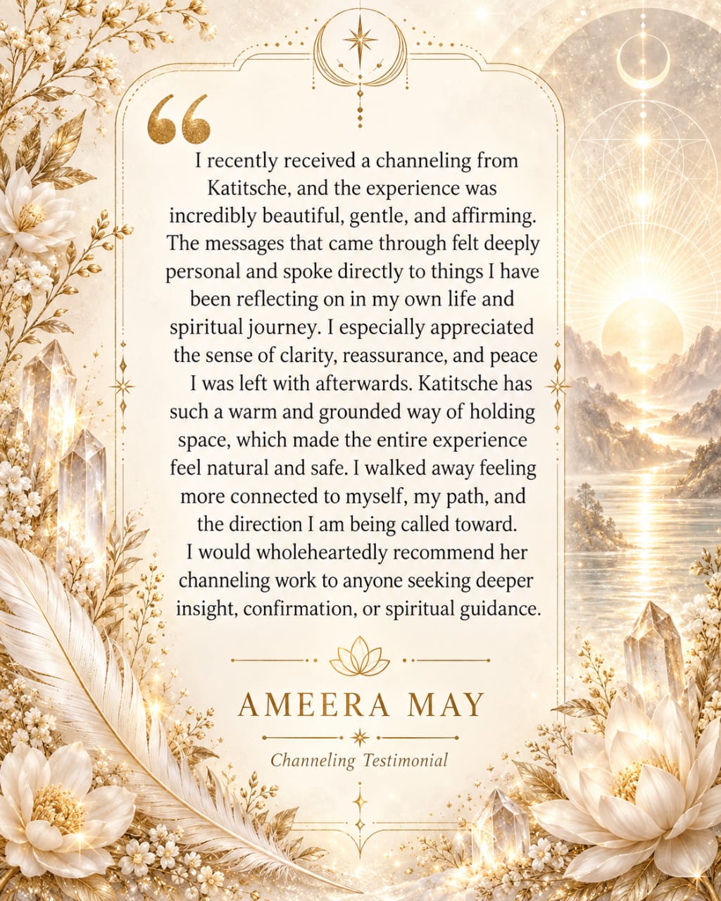 Ameera May testimonial