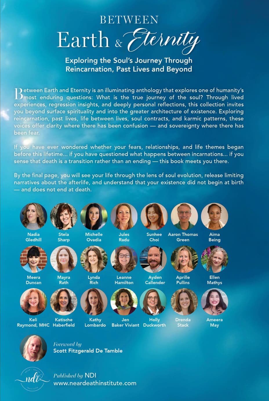 Between Earth and Eternity Back Cover with Katische Haberfield
