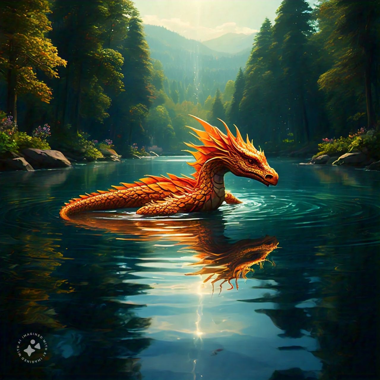 underwater dragon sea serpent